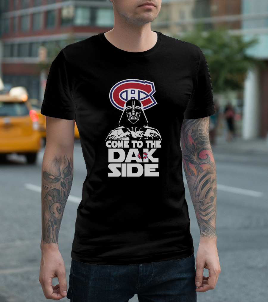 Montreal Canadiens Logo Darth Vader Come To The Dark Side T-Shirt