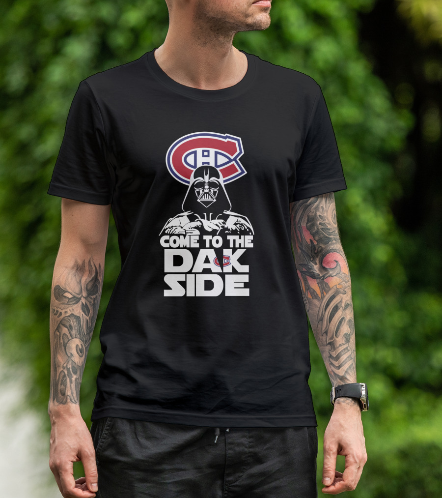 Montreal Canadiens Logo Darth Vader Come To The Dark Side T-Shirt
