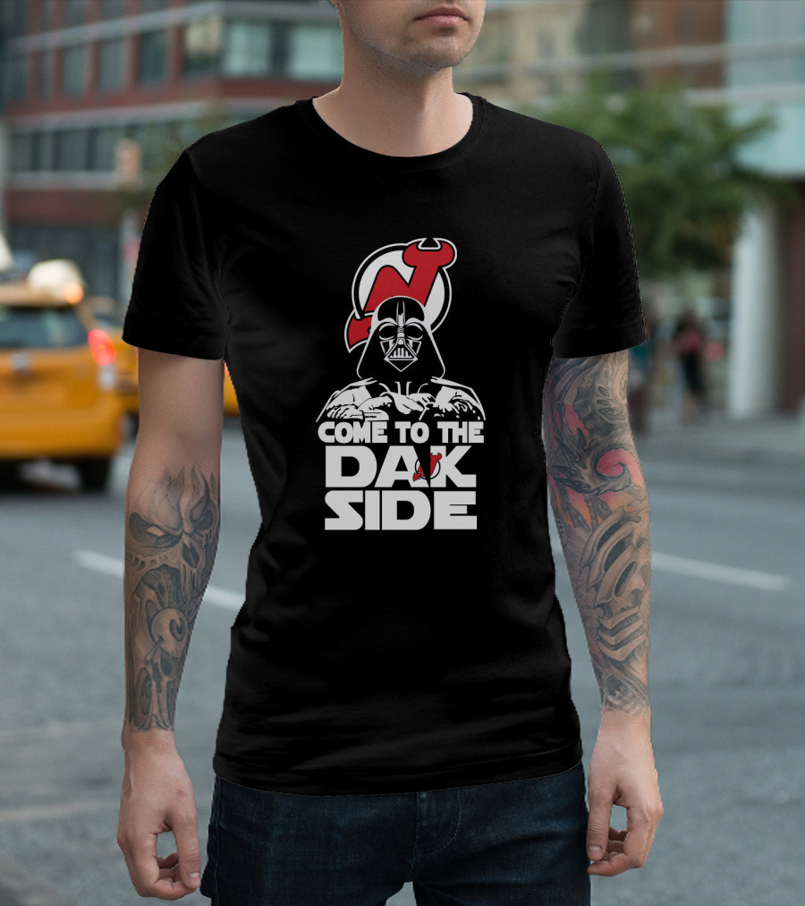 Come to the Dark Side Darth Vader New Jersey Devils Fans T-Shirt