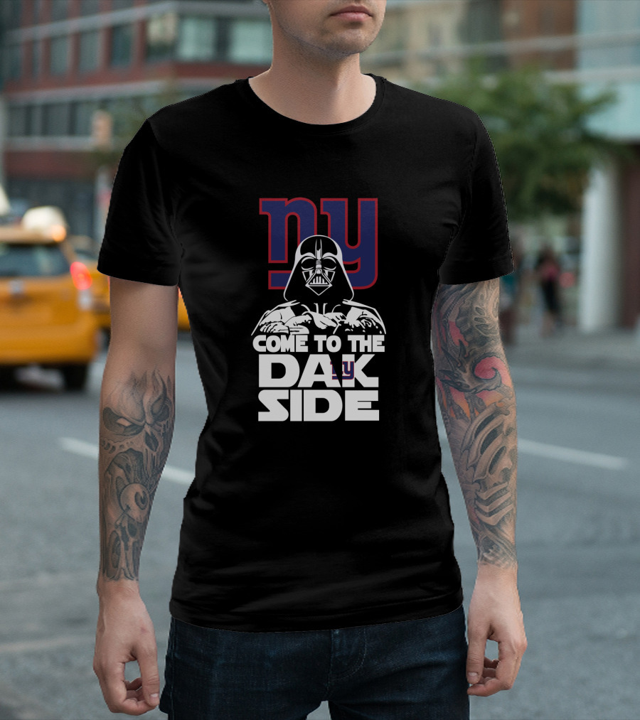 Darth Vader Come To The Dark Side Ny Giants Fans T-Shirt