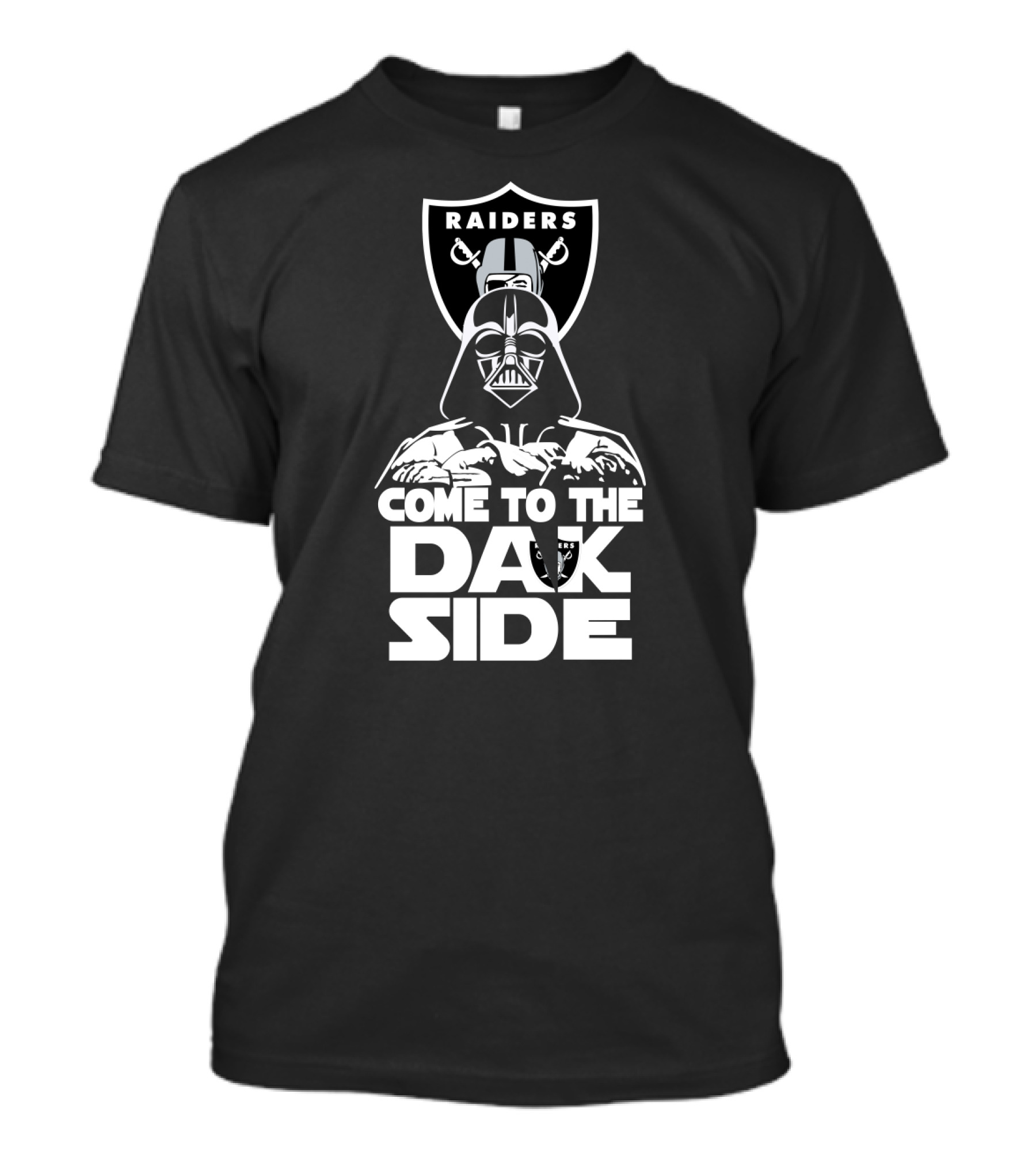Raiders Come To The Dark Side Darth Vader Fan T-Shirt