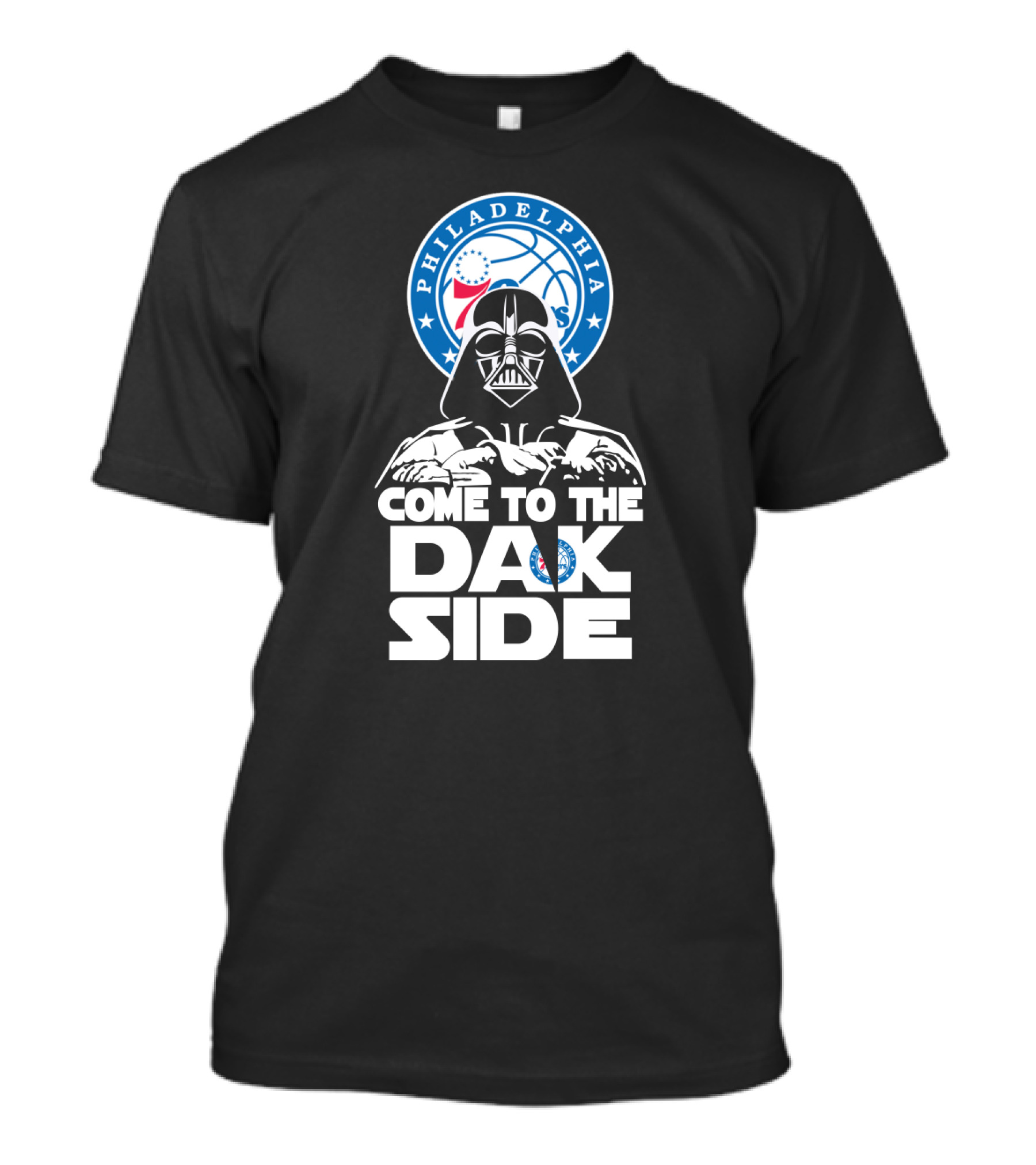 Darth Vader Come To The Dark Side Philadelphia 76ers Fans T-Shirt