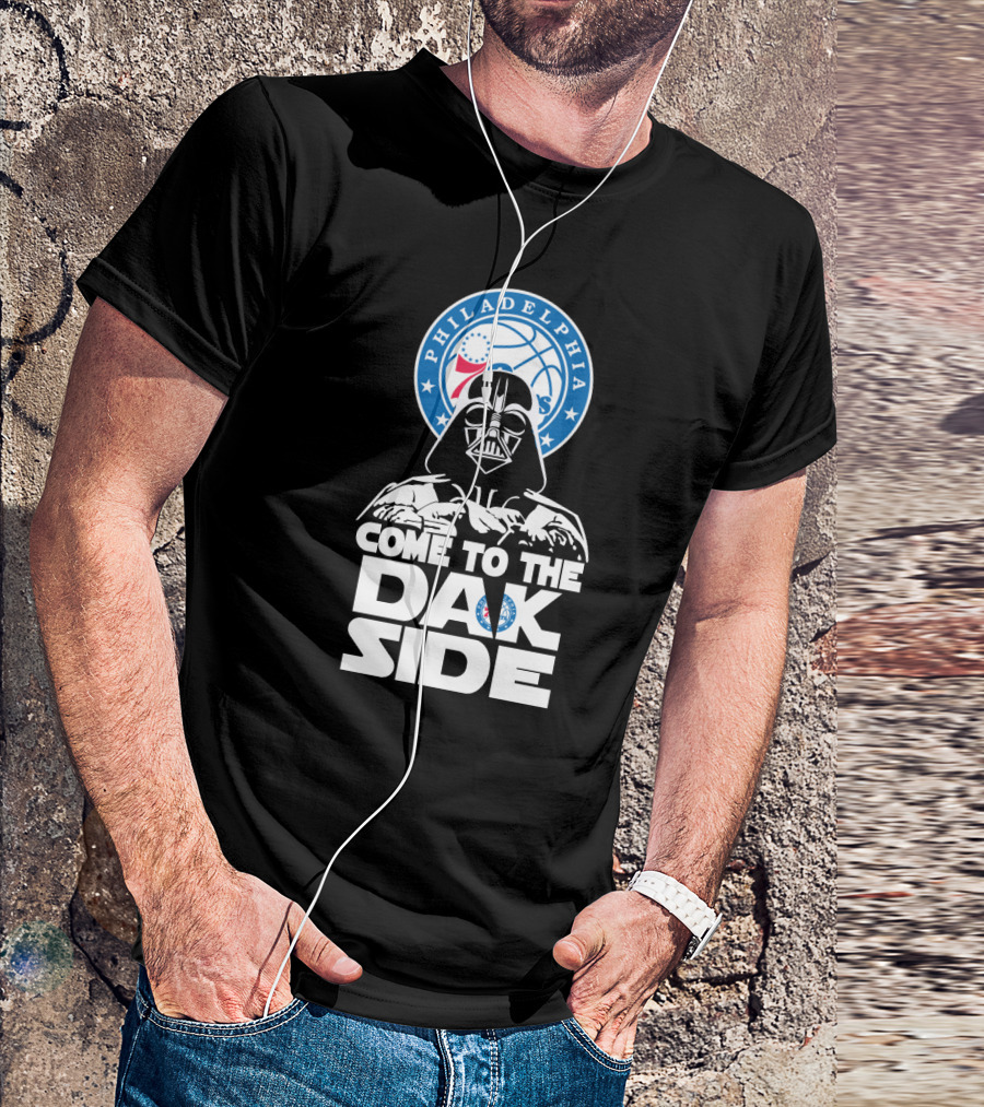 Darth Vader Come To The Dark Side Philadelphia 76ers Fans T-Shirt