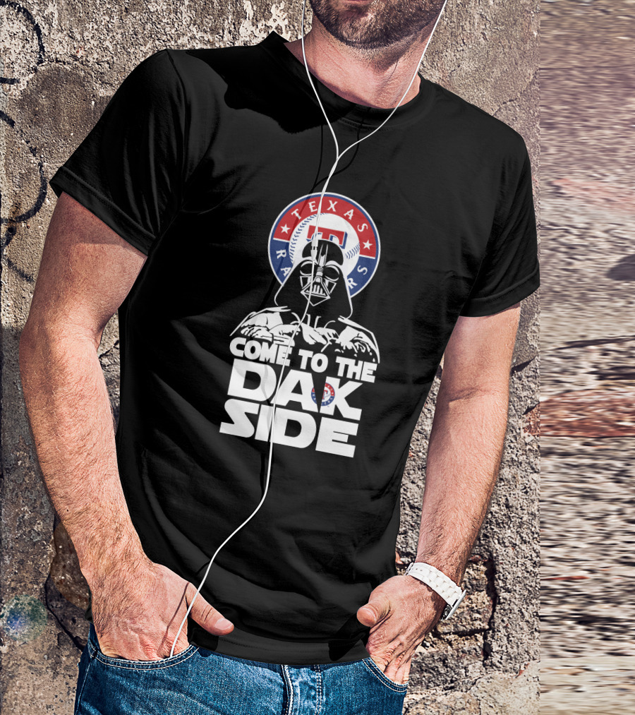 Come To The Dark Side Darth Vader Texas Rangers Fans T-Shirt