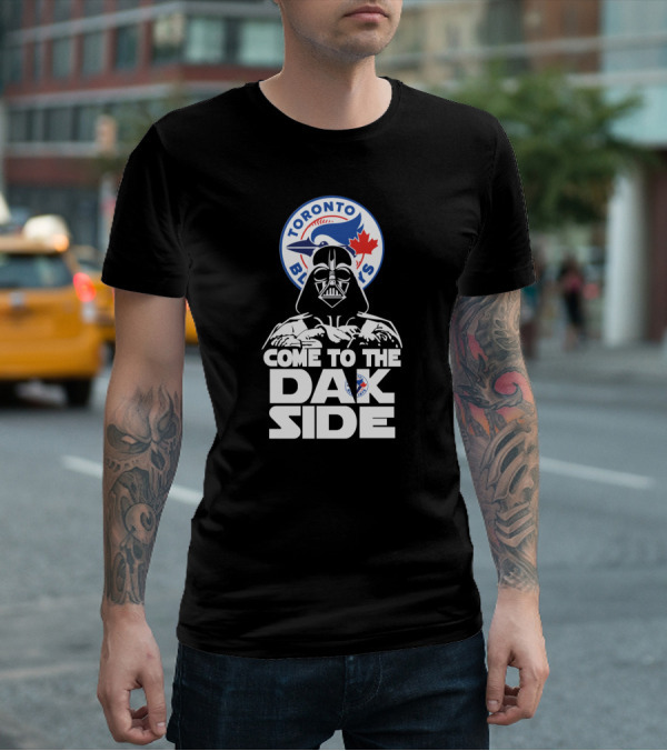 Toronto Blue Jays Darth Vader Come To The Dark Side Star Wars Crossover T-Shirt