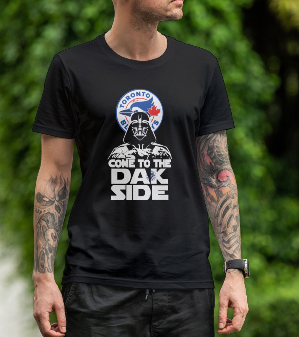 Toronto Blue Jays Darth Vader Come To The Dark Side Star Wars Crossover T-Shirt