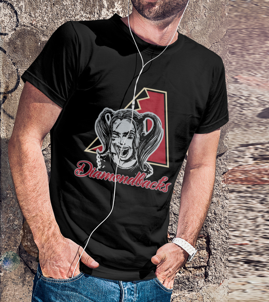 Harley Quinn Styled Arizona Diamondbacks Fans T-Shirt