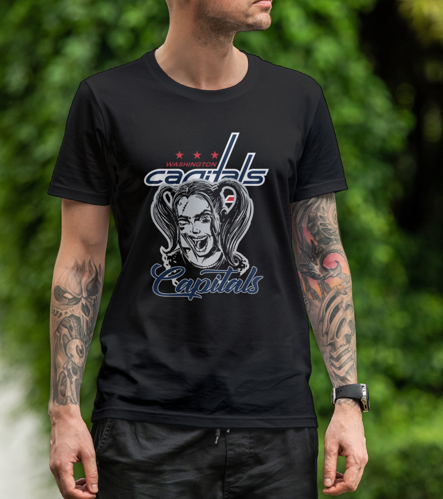 Washington Capitals Harley Quinn Fans T-Shirt