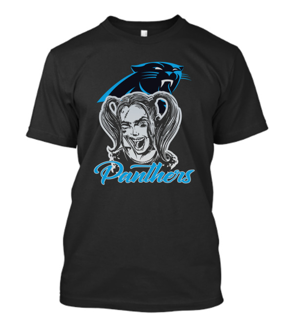 Harley Quinn Panthers Carolina Football Fan T-Shirt