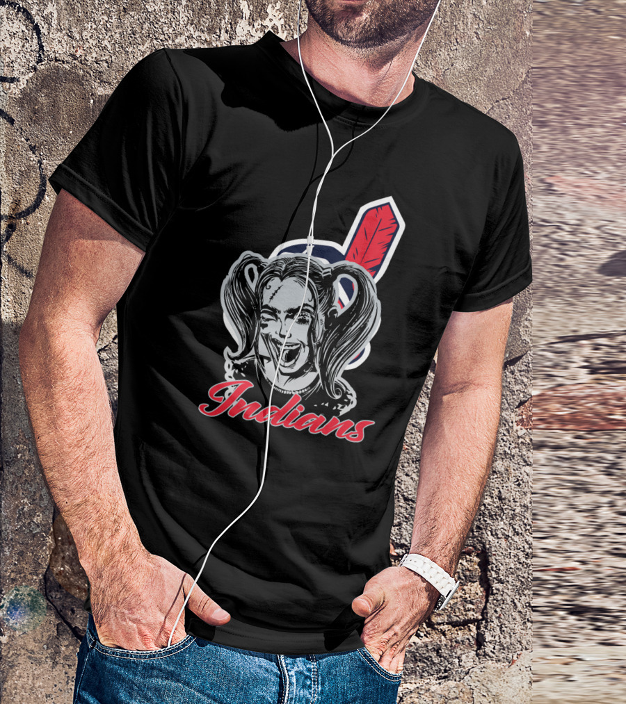 Indians Harley Quinn Fans T-Shirt