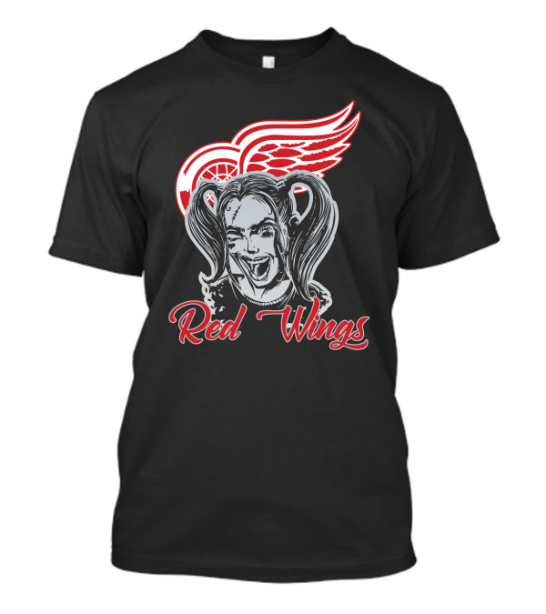Harley Quinn Red Wings Fans T-Shirt