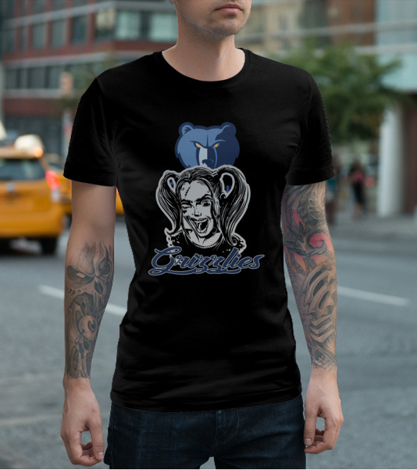 Harley Quinn Grizzlies Fans Memphis Basketball T-Shirt