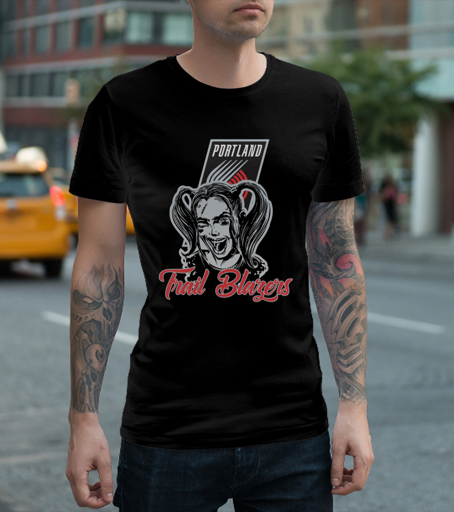 Portland Trail Blazers Harley Quinn Fan T-Shirt