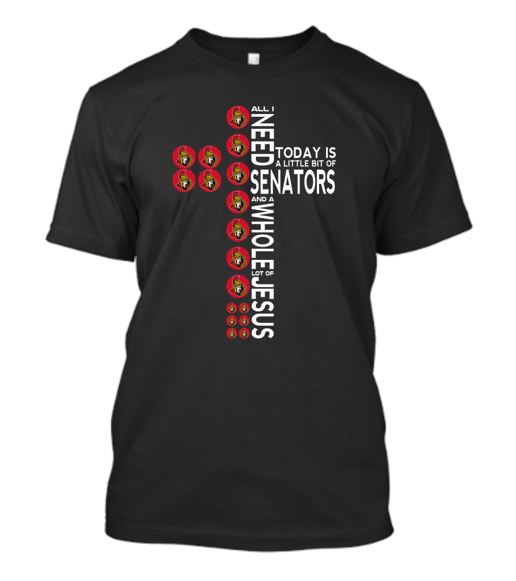 All I Need Today Is A Little Bit Of Senators And A Whole Lot Of Jesus T-Shirt