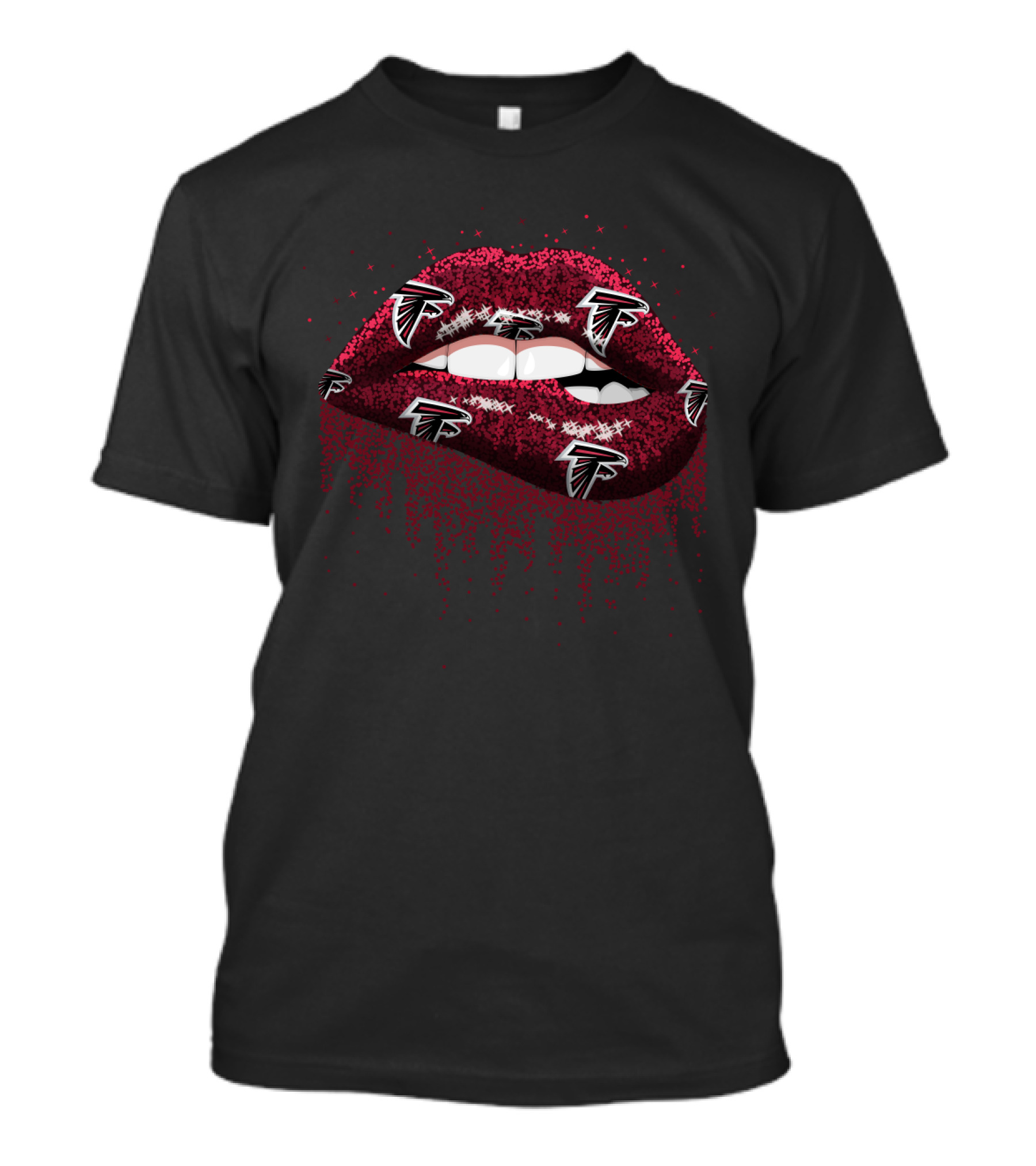 Atlanta Falcons Lips Fan Gear T-Shirt