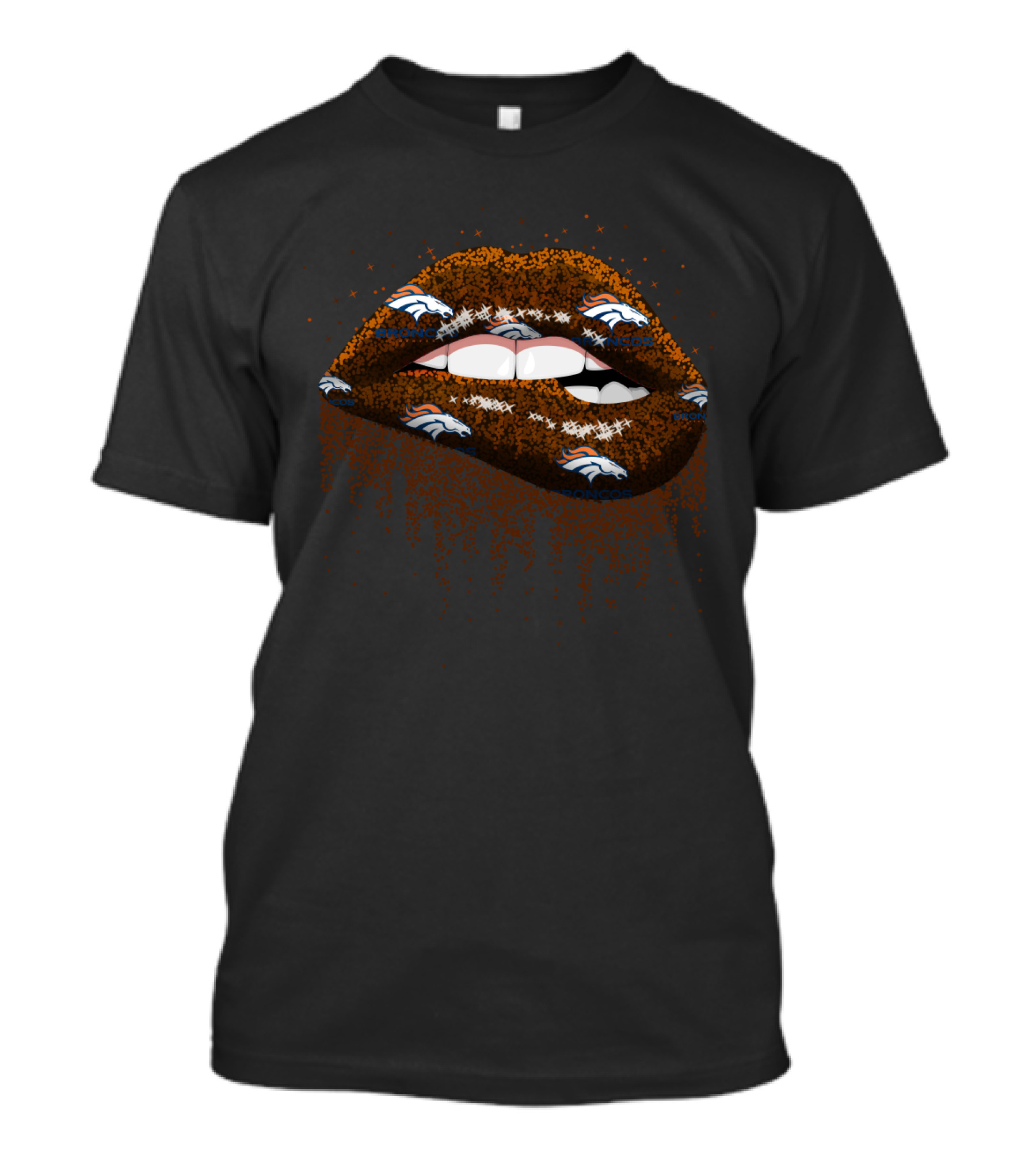Broncos Lips For Denver Fans Football Enthusiasts T-Shirt