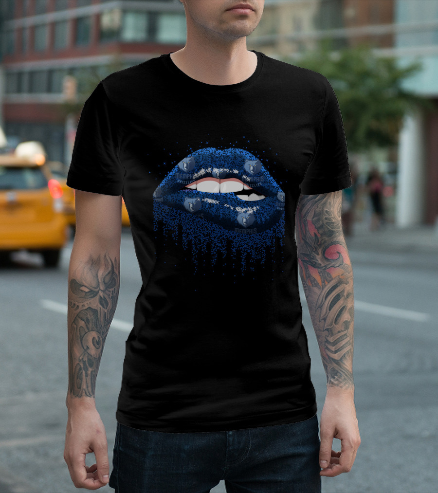 Memphis Grizzlies Lips Fan T-Shirt