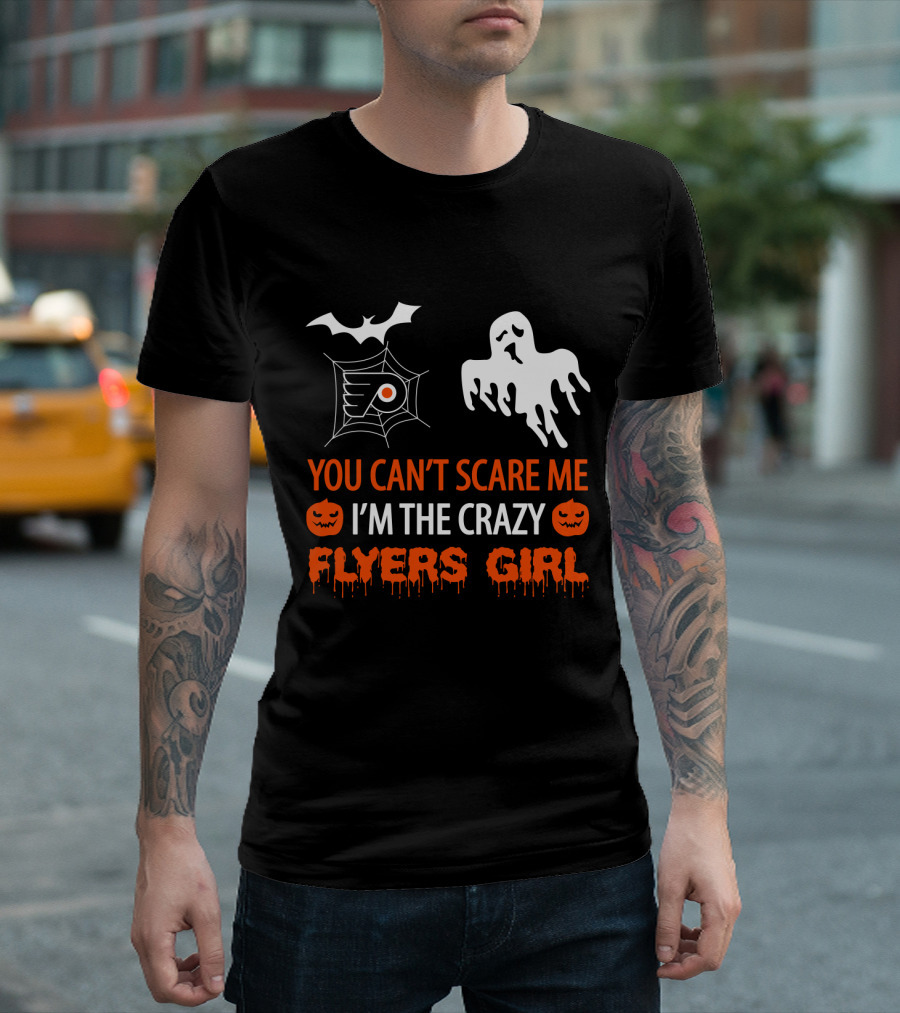 You Can't Scare Me I'm The Crazy Flyers Girl Halloween T-Shirt