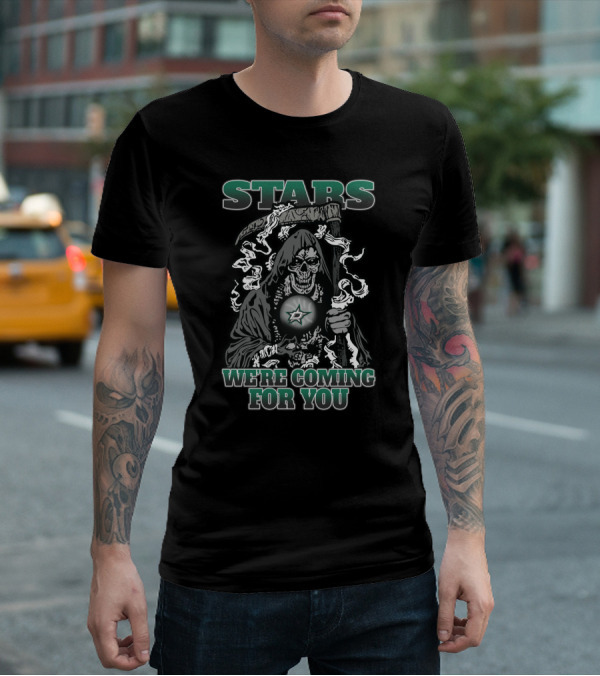 Stars Grim Reaper We're Coming For You T-Shirt