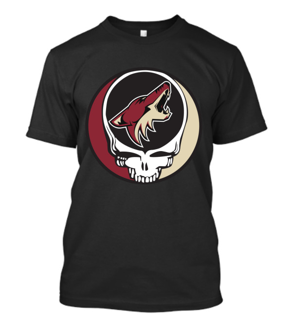 Grateful Dead Arizona Coyotes Logo Skull T-Shirt