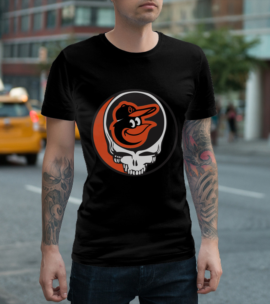 Grateful Dead Steal Your Face Baltimore Orioles Mashup T-Shirt