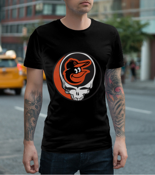 Grateful Dead Steal Your Face Baltimore Orioles Mashup T-Shirt