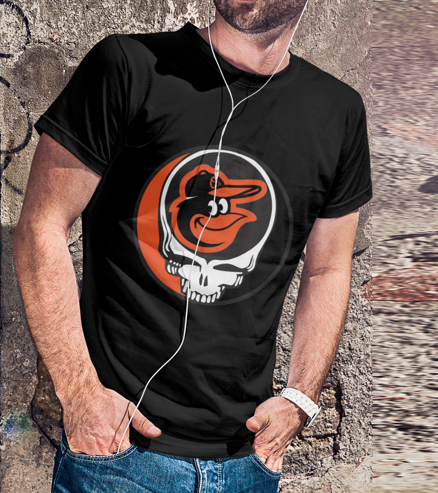 Grateful Dead Steal Your Face Baltimore Orioles Mashup T-Shirt