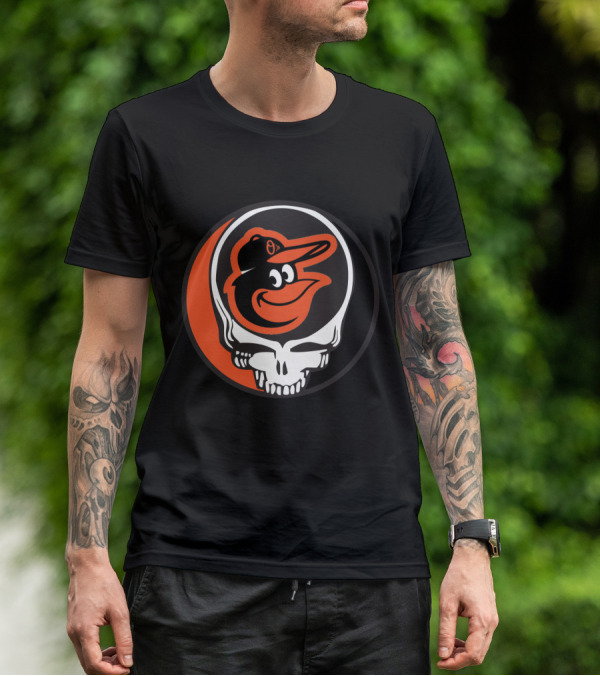 Grateful Dead Steal Your Face Baltimore Orioles Mashup T-Shirt