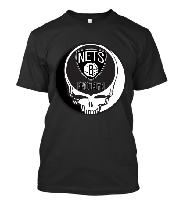 Brooklyn Nets Grateful Dead Skull T-Shirt