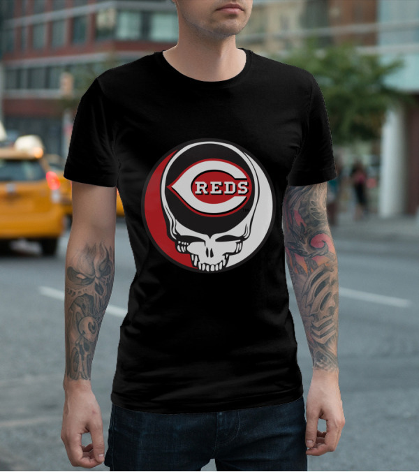 Steal Your Face Cincinnati Reds Logo Grateful Dead Fans T-Shirt
