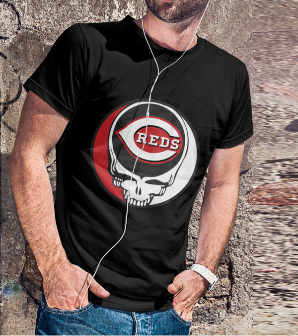 Steal Your Face Cincinnati Reds Logo Grateful Dead Fans T-Shirt