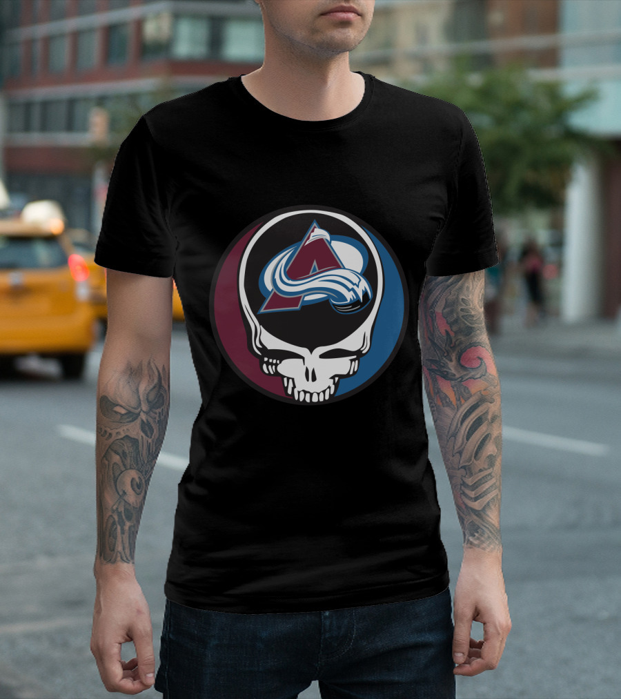 Colorado Avalanche Grateful Dead Steal Your Face Hockey Fan T-Shirt