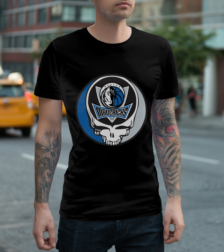 Grateful Dead Steal Your Face Dallas Mavericks Logo Combo T-Shirt