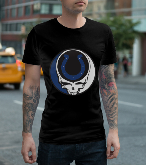 Grateful Dead Indianapolis Colts Skull T-Shirt