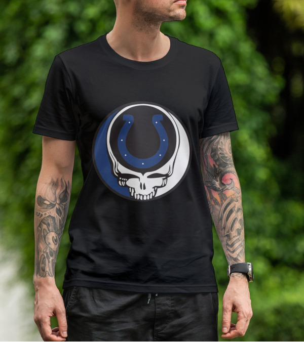Grateful Dead Indianapolis Colts Skull T-Shirt