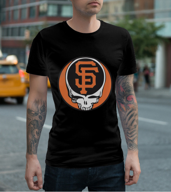 San Francisco Giants Grateful Dead Skull Logo Combo For Fans T-Shirt