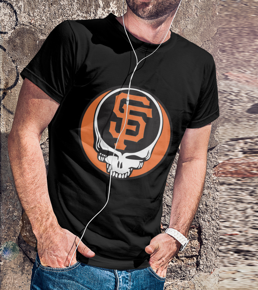 San Francisco Giants Grateful Dead Skull Logo Combo For Fans T-Shirt