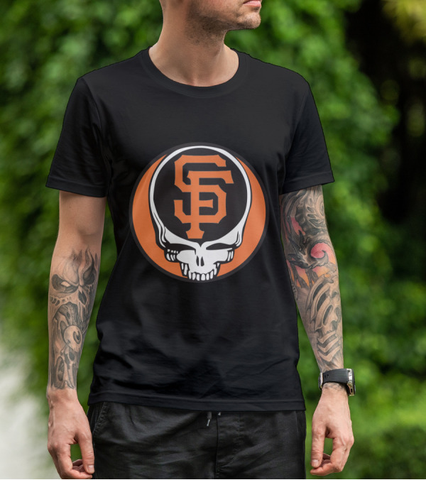 San Francisco Giants Grateful Dead Skull Logo Combo For Fans T-Shirt