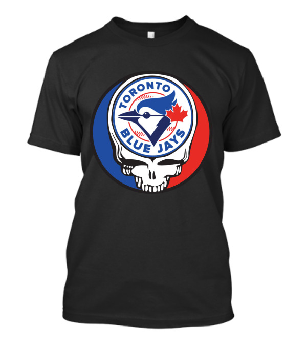 Toronto Blue Jays Grateful Dead Fan Logo Fusion T-Shirt