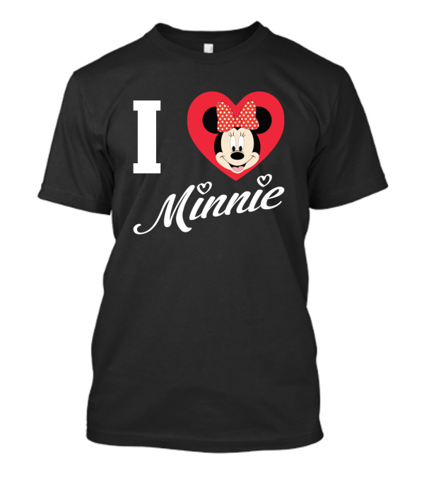 I Heart Minnie Mouse Bow Polka Dot Magic T-Shirt