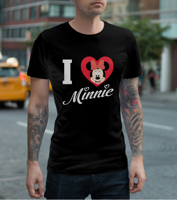 I Heart Minnie Mouse Bow Polka Dot Magic T-Shirt