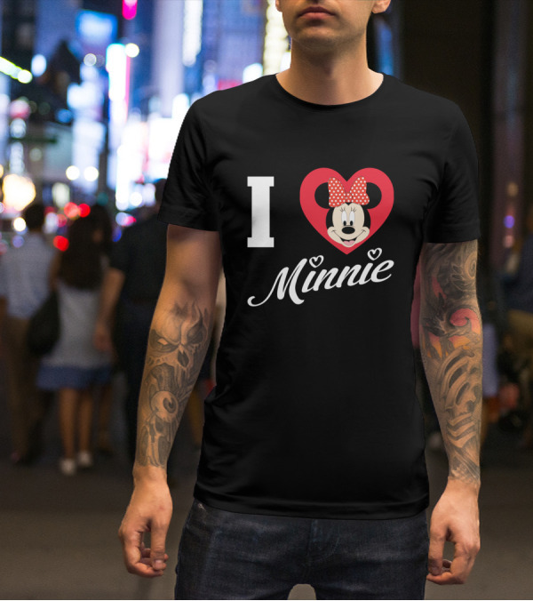 I Heart Minnie Mouse Bow Polka Dot Magic T-Shirt