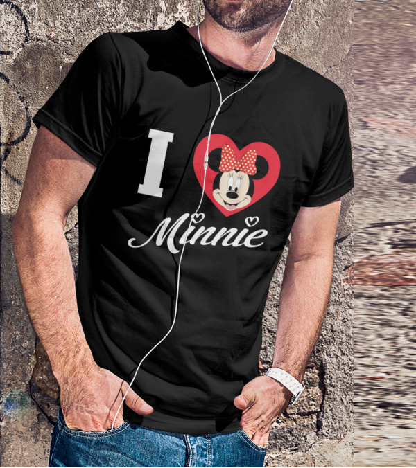 I Heart Minnie Mouse Bow Polka Dot Magic T-Shirt