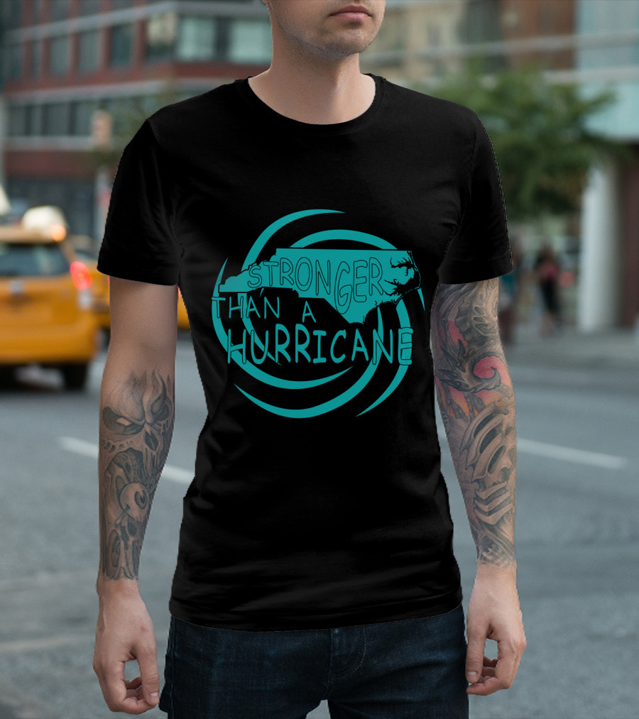 Stronger Than A Hurricane North Carolina Swirl T-Shirt