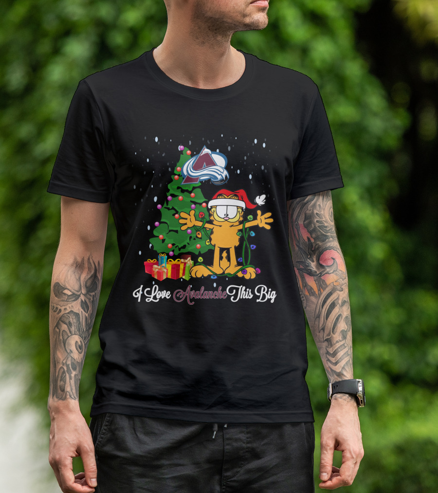 I Love Colorado Avalanche This Big Christmas Tree And Gifts T-Shirt