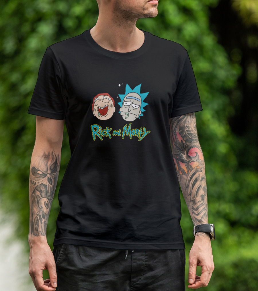 Rick And Morty Funny Faces Retro Style T-Shirt