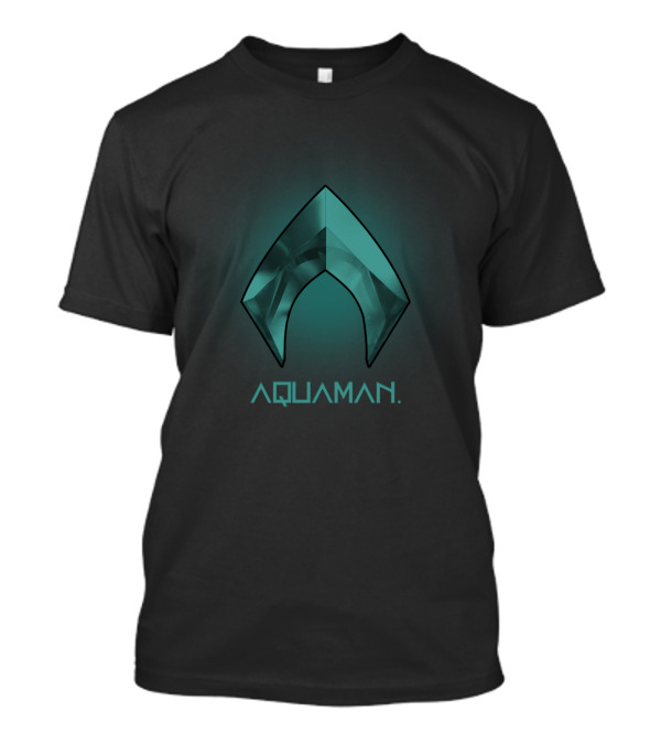Aquaman Symbol Teal Gradient T-Shirt