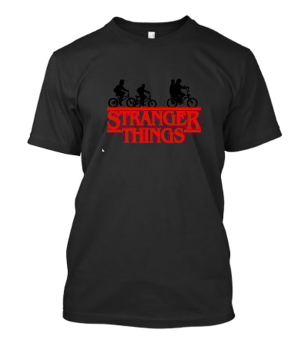 Stranger Things Biking Silhouette Adventure T-Shirt