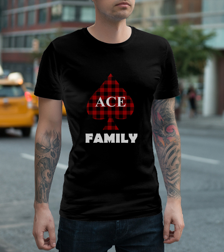 Ace Family Plaid Spade T-Shirt