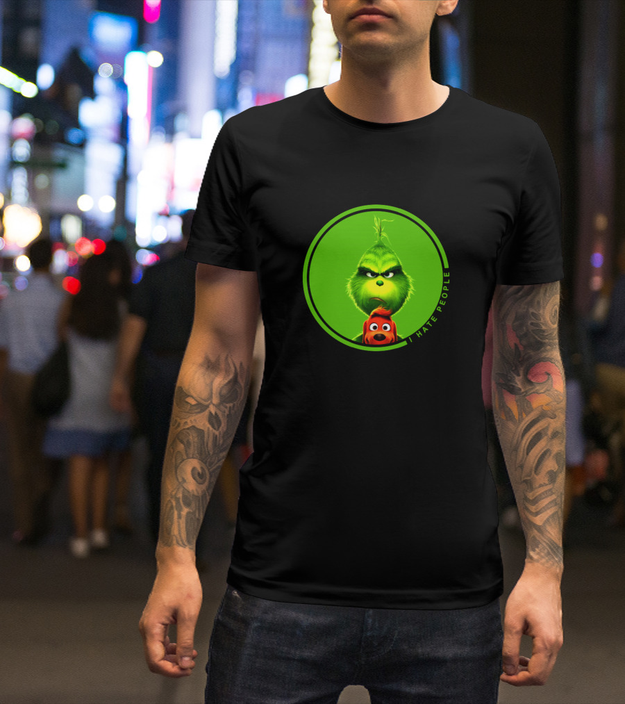 The Grinch I Hate People Christmas Movies Max T-Shirt